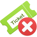 Remove ticket icon