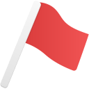Flag red icon
