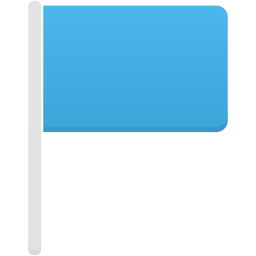 Flag blue icon