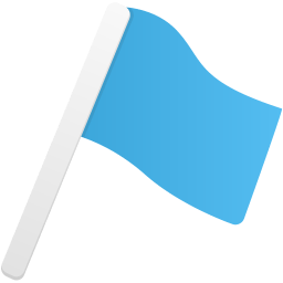 Flag1 blue icon