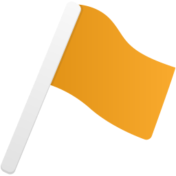 Flag1 orange icon