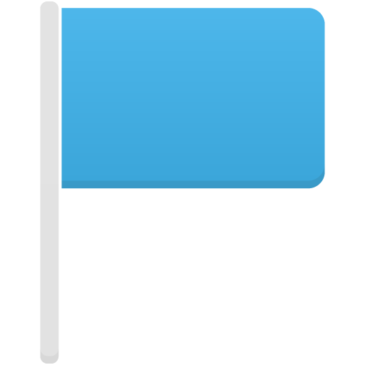 Flag-blue icon