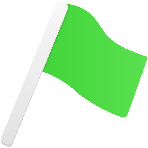 Flag1-green icon