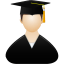 Graduate male icon