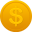 Coin us dollar icon