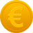 Coin euro icon