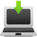 Laptop-download icon