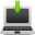 Laptop download icon
