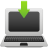 Laptop-download icon