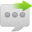 Message-bubble-send icon