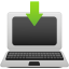 Laptop download icon