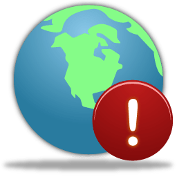 Globe Warning icon