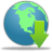 Globe-Download icon