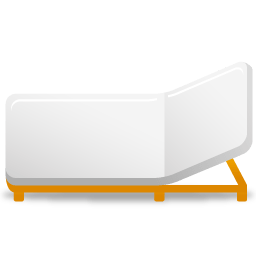 A rollaway bed icon