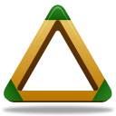 Sport triangle icon