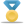 Metal gold blue icon