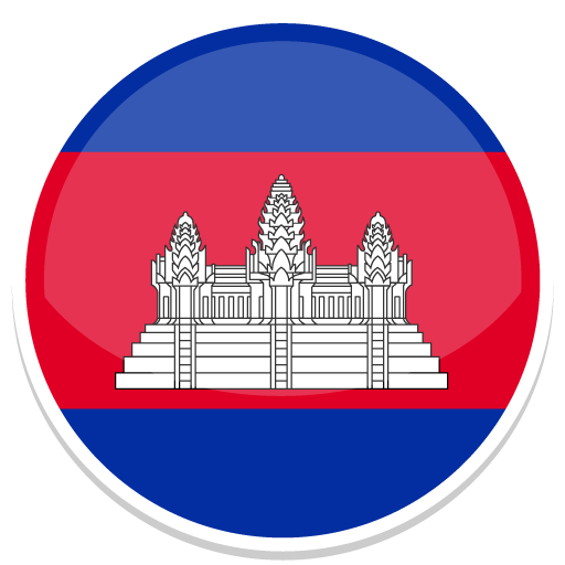 Cambodia Icon | Round World Flags Iconset | Custom Icon Design