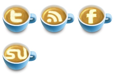Latte Art Social Icons