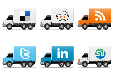Social Trucks Icons