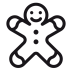 Gingerbread-man icon