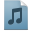Document music playlist icon
