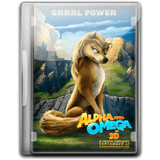 Alpha and Omega 3 The Great Wolf Games dvd label - DVD Covers