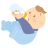 Baby drinking icon