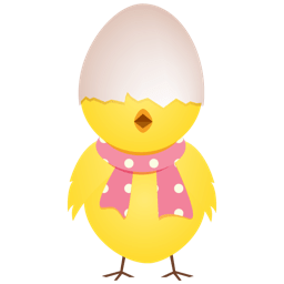 Chicken egg shell top icon