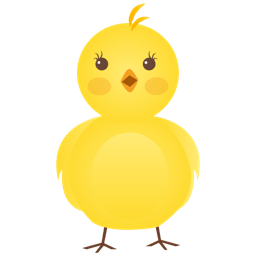 New born chicken icon
