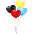Heart-balloons icon