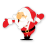 Santa hand icon
