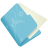 Folder-flower-blue icon