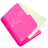 Folder flower pink icon