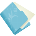 Folder-flower-blue icon