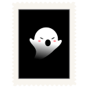 Stamp spooky icon