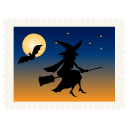 Stamp witch icon