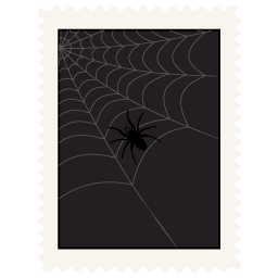 Stamp spider icon