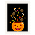 Stamp-candy-pumpkin icon