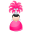 Magic woman pink icon