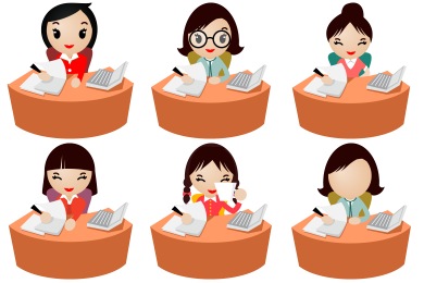 Office Women Icons