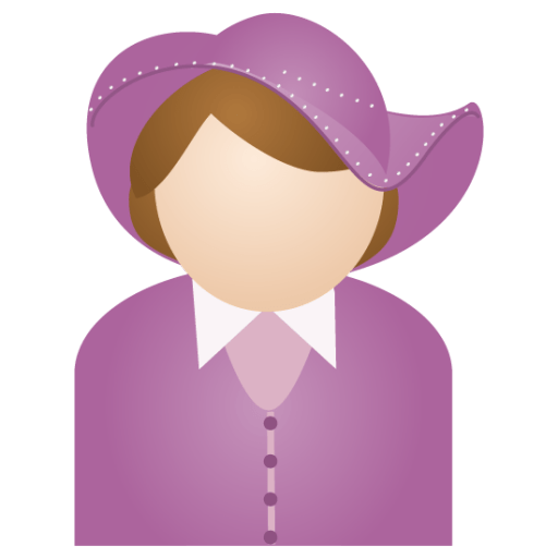 Miss-purple-hat icon