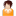 Orange girl icon