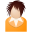 Orange girl icon