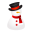 Snowman hat icon