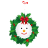 Snowman-wreath icon