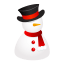 Snowman hat icon