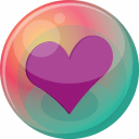 Heart purple 2 icon