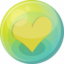 Heart-yellow-5 icon