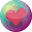 Heart pink 3 icon
