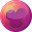 Heart purple 1 icon